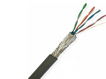 多色刷りCAT7によって保護されるSSTPポリ塩化ビニール ネットワーク ケーブルのHDPEの絶縁材の長さ0.5m/1m/2m/3m/5m