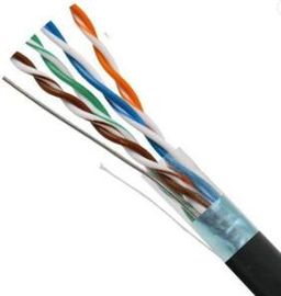 24AWGは銅ネットワーク ケーブル、Utp Cat6屋外ネットワーク ケーブルの灰色/青を暴露します