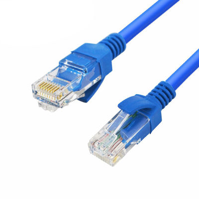 青いT568B T568B Cca Utp Rj45 0.5mのパッチ・コード ケーブル
